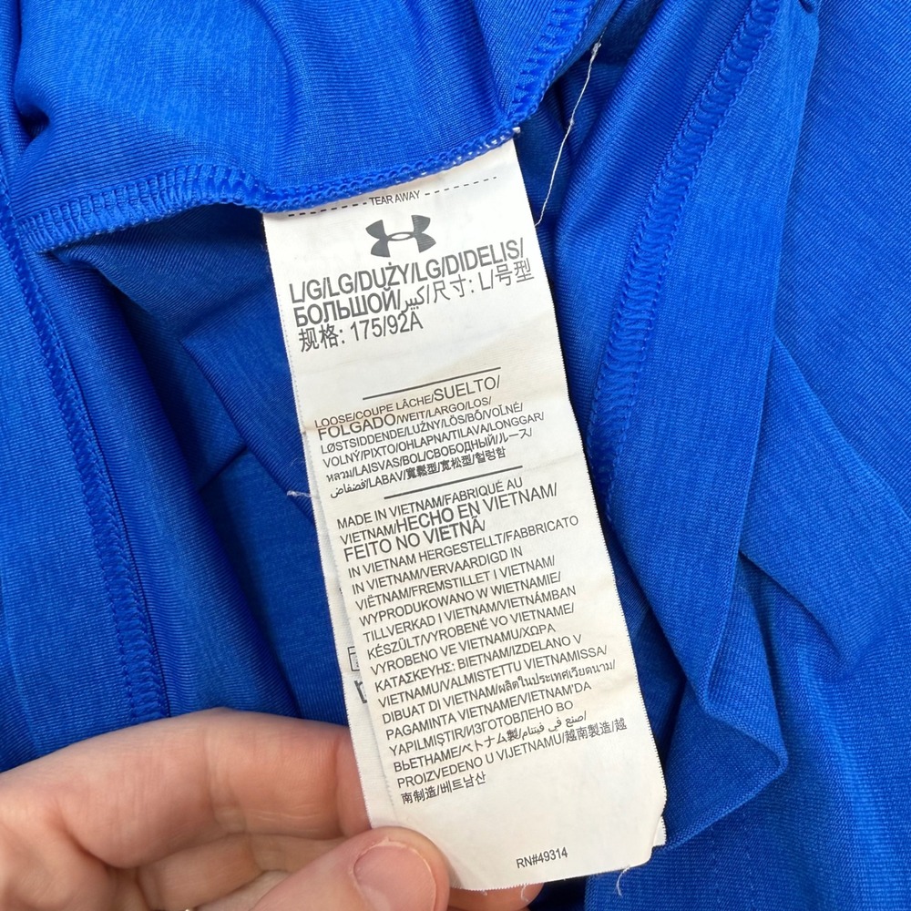 Under Armour Men's Long Sleeve Golf Polo Shirt Bethesda 1947 Blue Large - Picture 3 of 8